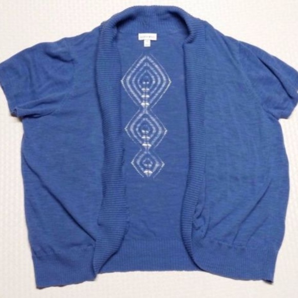 Fashion Bug 2X Cardigan Purple Sweater - Picture 1 of 8